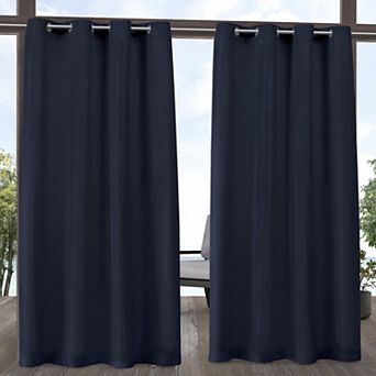 Town and Country 2-pack Indoor/Outdoor Solid Cabana Window Curtains