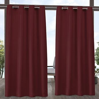 Town and Country 2-pack Indoor/Outdoor Solid Cabana Window Curtains