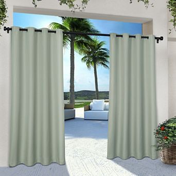 Town and Country 2-pack Indoor/Outdoor Solid Cabana Window Curtains