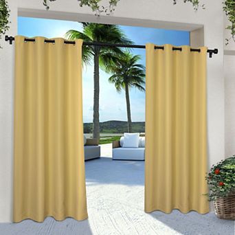 Town and Country 2-pack Indoor/Outdoor Solid Cabana Window Curtains