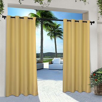 Town and Country 2-pack Indoor/Outdoor Solid Cabana Window Curtains