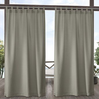 Town and Country 2-pack Indoor/Outdoor Solid Cabana Window Curtains