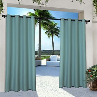 Town and Country 2-pack Indoor/Outdoor Solid Cabana Window Curtains