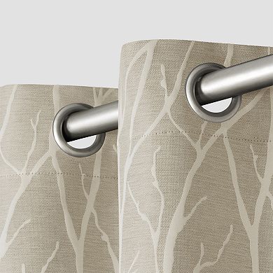 Exclusive Home 2-pack Forest Hill Woven Blackout Window Curtains