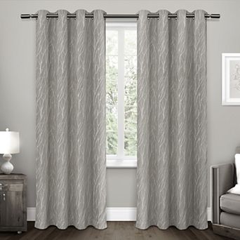 Exclusive Home 2-pack Forest Hill Woven Blackout Window Curtains