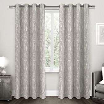 Exclusive Home 2-pack Forest Hill Woven Blackout Window Curtains