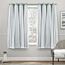 Exclusive Home 2-pack Catarina Layered Solid Blackout and Sheer Window Curtains