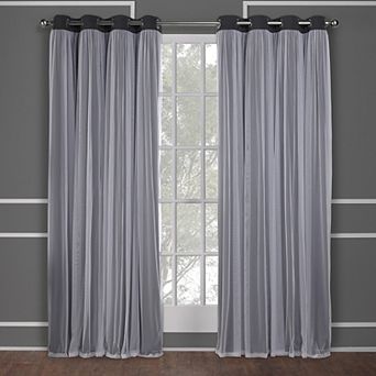 Town and Country 2-pack Catarina Layered Solid Blackout and Sheer Window Curtains