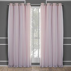 Pink Sheer Curtains