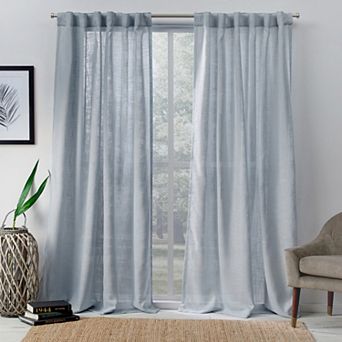 Exclusive Home 2-pack Bella Sheer Hidden Tab Top Window Curtains