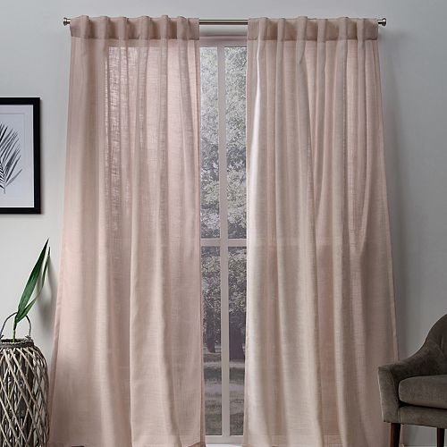 Exclusive Home 2pack Bella Sheer Hidden Tab Top Window Curtains