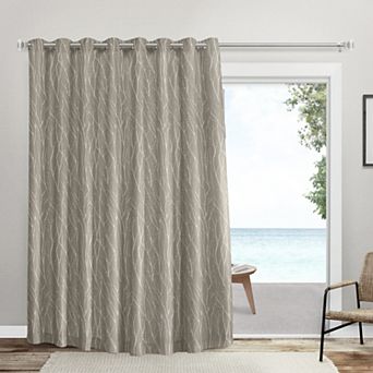 Exclusive Home Forest Hill Patio Woven Blackout Window Curtain