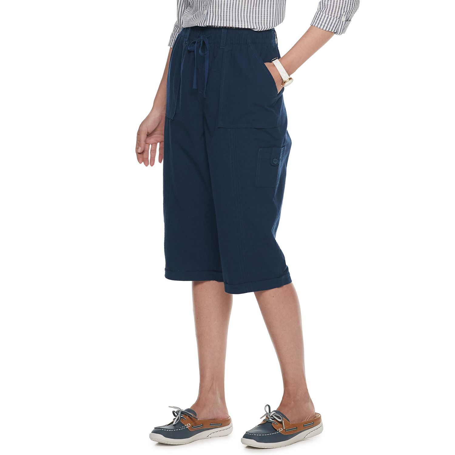 gloria vanderbilt pull on capris