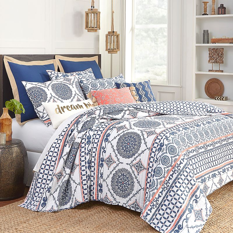 Levtex Home Baystreet Quilt or Sham, Blue, KING SHAM