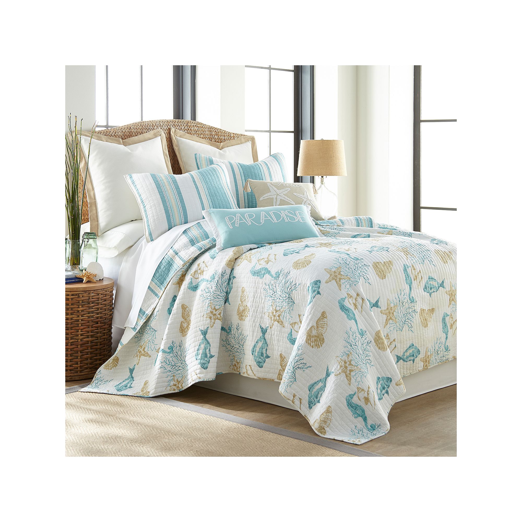 Levtex Home San Clemente Quilt or Sham, Blue