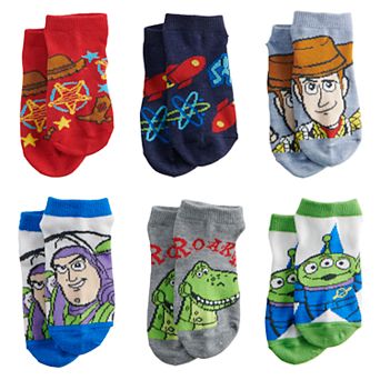 Disney / Pixar Toy Story Toddler Boy 6-pack Low-Cut Socks
