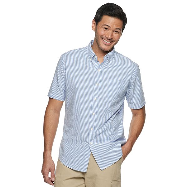 Men's Croft & Barrow® Seersucker Button-Down Shirt