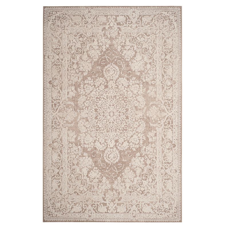 Safavieh Reflection Arya Rug, Beig/Green, 5Ft Sq