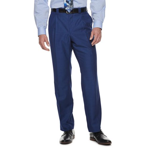 Men's Steve Harvey Tailored-Fit Textured Pleated Suit Pants