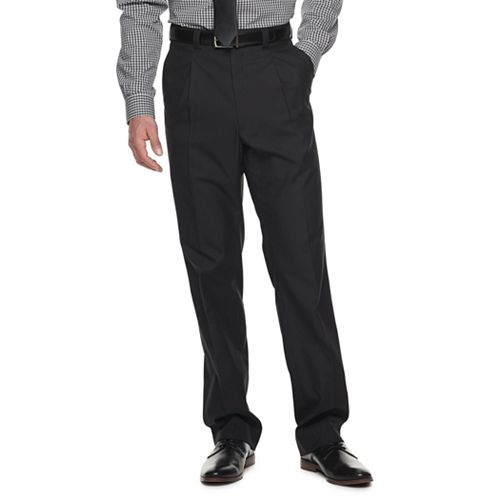 Men's Steve Harvey Solid Textured Pleated Suit Pants