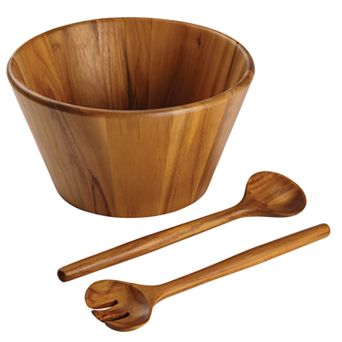 Anolon Pantryware 3 pc Teakwood Salad Serving Set