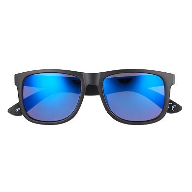 Men's Matte Rubberd Mirrored Sunglasses
