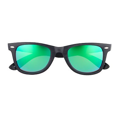 Men's Black Frame Green Lens Sunglasses