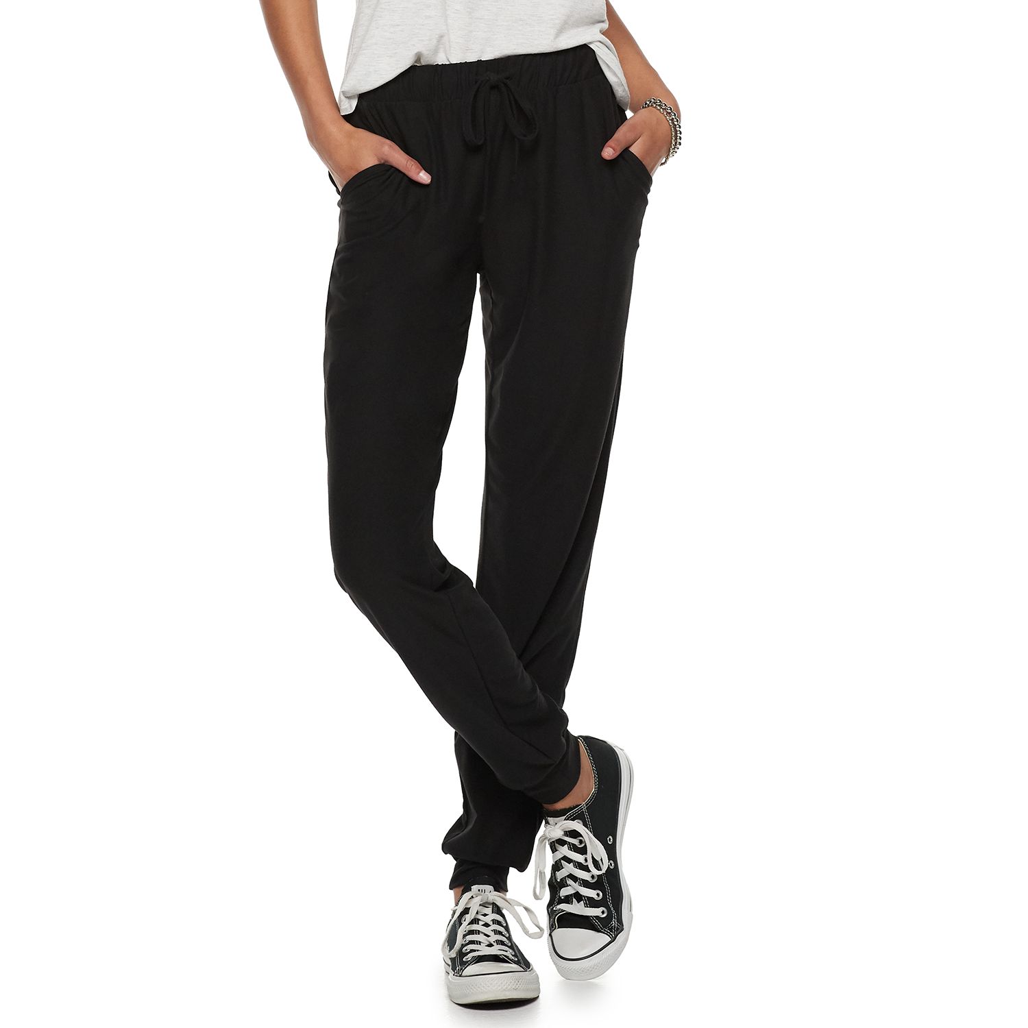 kohls black joggers