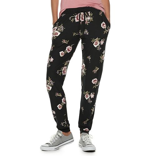 mudd printed joggers