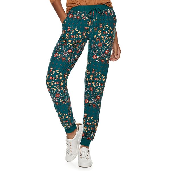 Lounge pants long jersey flowers multicolored - Mix & Relax