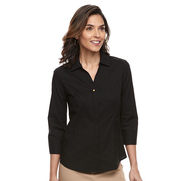 Women's Dana Buchman Poplin Blouse