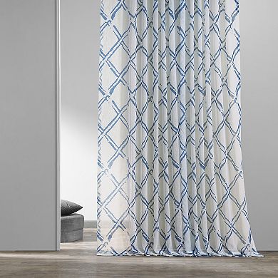 EFF Printed Geometric Sheer Curtain