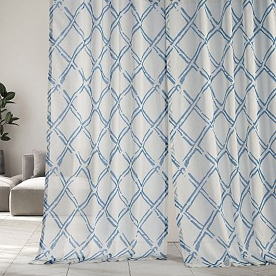 EFF Printed Geometric Sheer Curtain