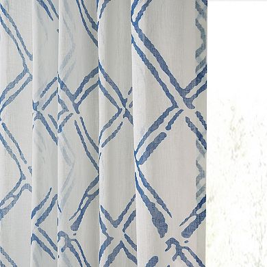 EFF Printed Geometric Sheer Curtain