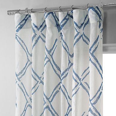 EFF Printed Geometric Sheer Curtain