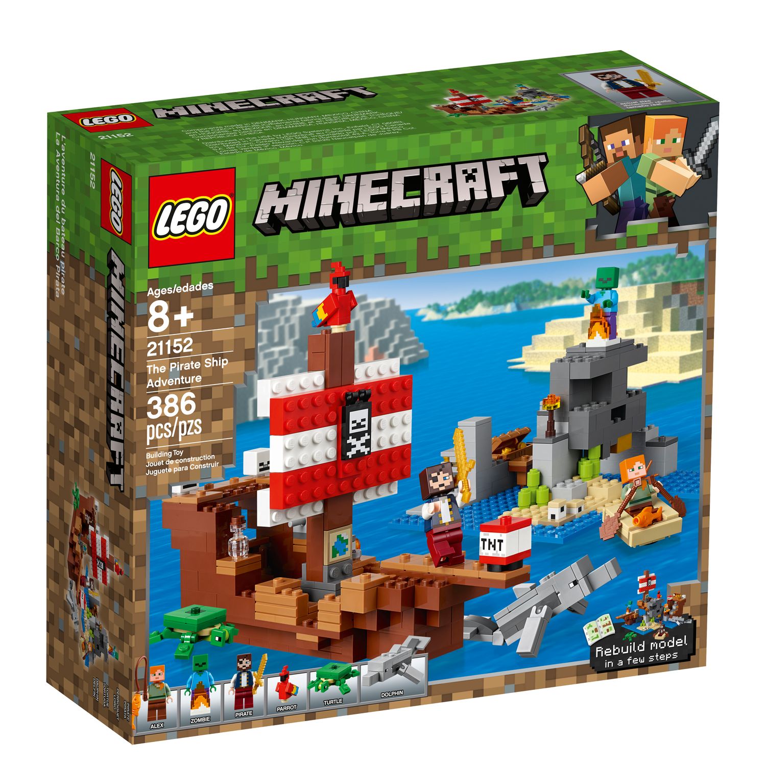 lego minecraft ship