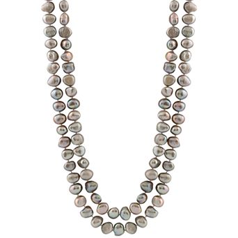 Womens Splendid Pearls Endless 64" Baroque Pearl Necklace