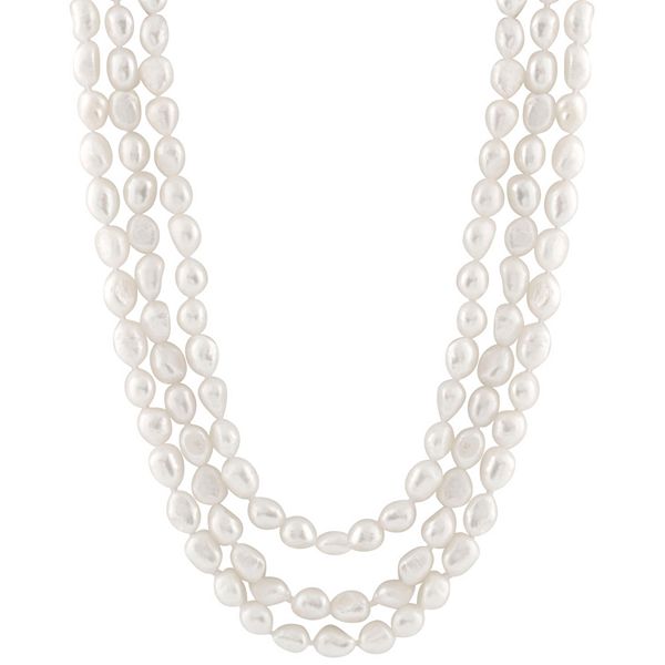 Floating pearl sale necklace kohls