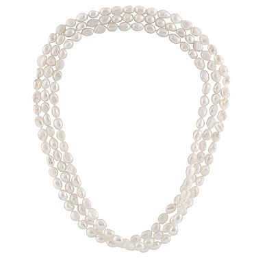 Splendid Pearls Freshwater Cultured Pearl Triple Strand Necklace
