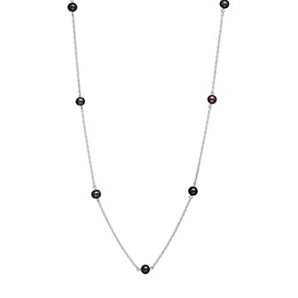 Womens Splendid Pearls 14k Gold Freshwater Pearl Station Necklace