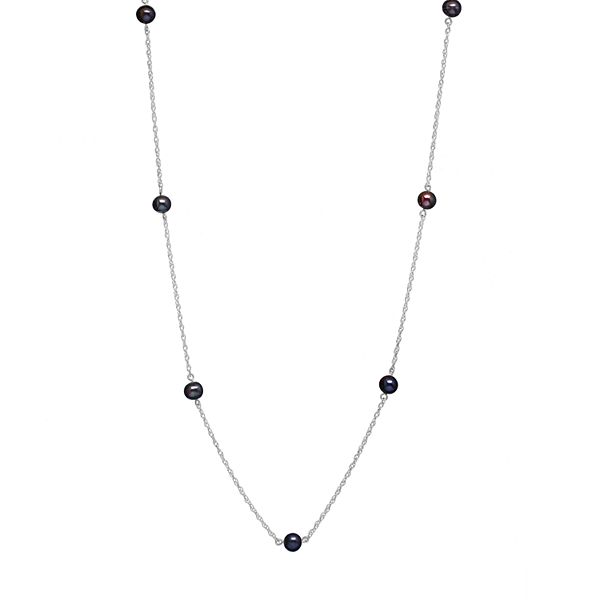 Splendid Pearls Silver 12-13mm Shell Pearl Necklace main image 1