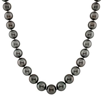 Womens Splendid Pearls Tahitian Pearl Round Necklace in Gold
