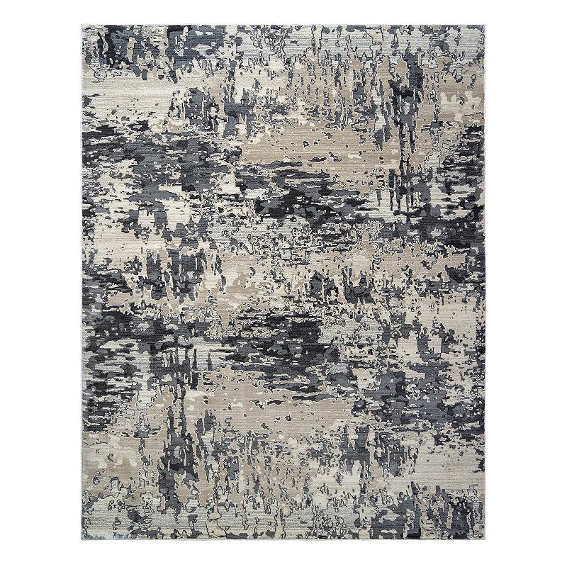 Avenue 33 Beryl Byrne Collection Rug, Grey, 5X7 Ft