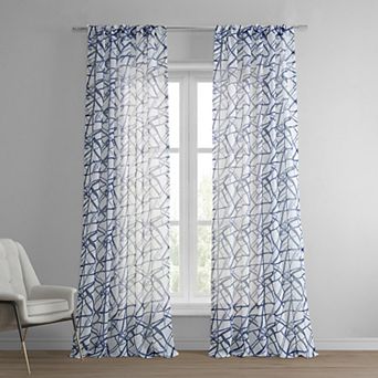 EFF Matrix Printed Sheer Window Curtain