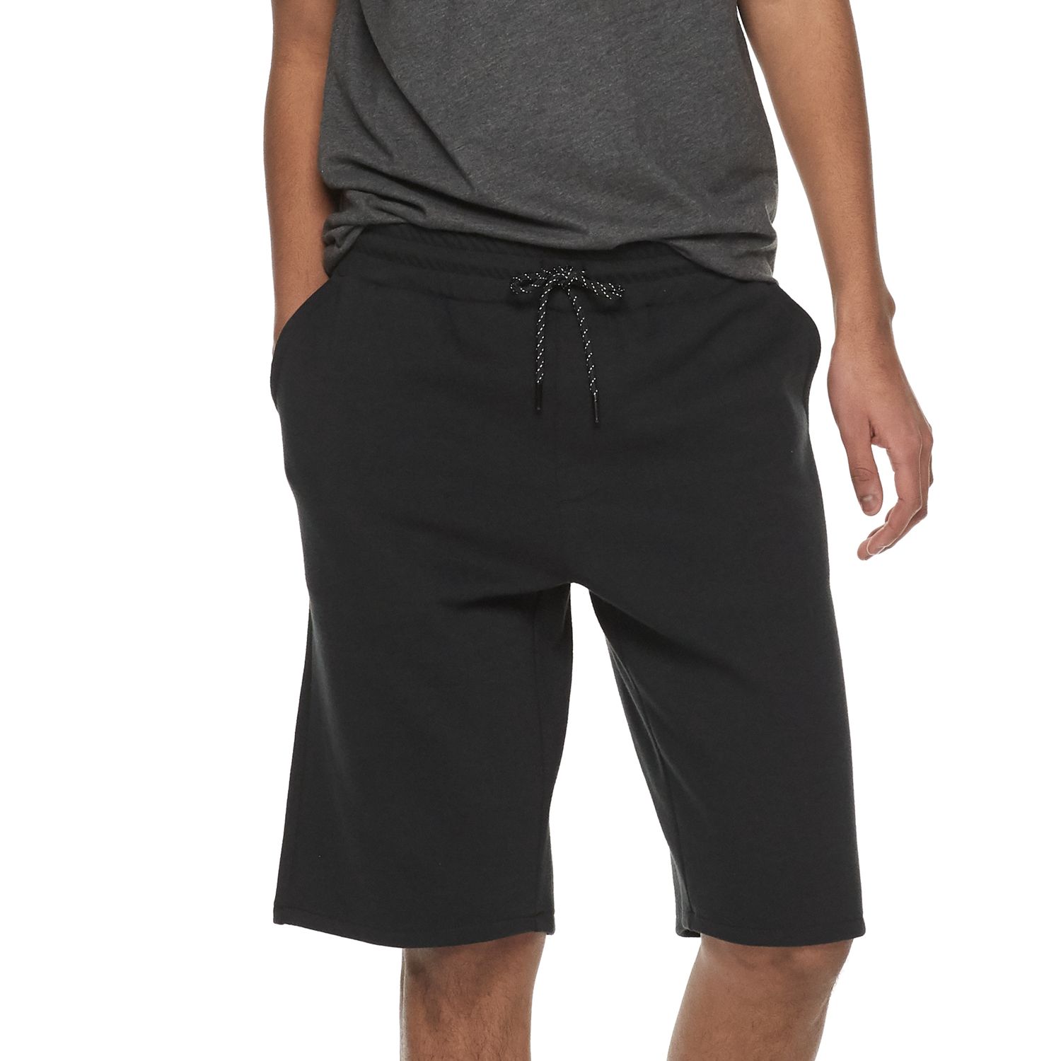 men's knit jogger shorts