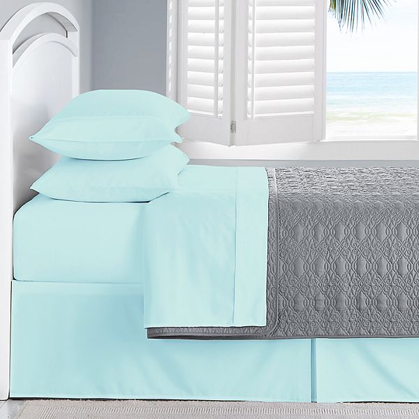 Swift Home Microfiber Solid Sheet Set - Aqua (TWINXL SET)