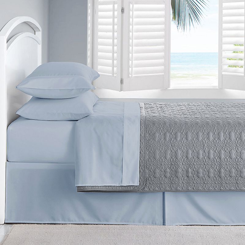Swift Home Microfiber Solid Sheet Set, Blue Fog