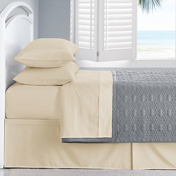 Swift Home Microfiber Solid Sheet Set - Cream (KING SET)