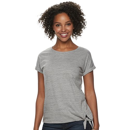 Women's SONOMA Goods for Life™ Short Sleeve Dolman with Side Tie & Roll ...