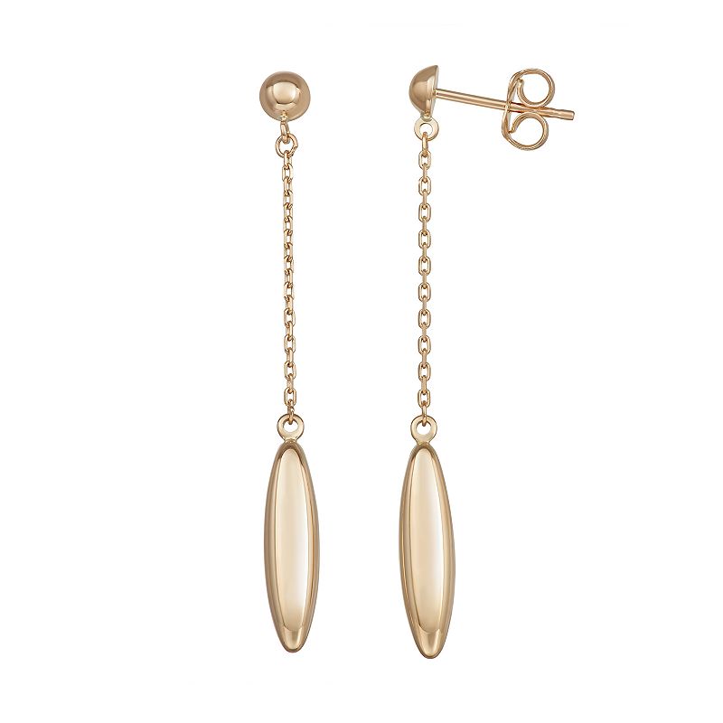 Forever 14K Gold Bead Dangle Earrings, Womens, Yellow